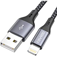 Los mejores  - RAVIAD Cable Cargador iPhone- [MFi Certificado] 1.2M Cable Lightning Carga Rápida Nylon Trenzado Compatible con iPhone…